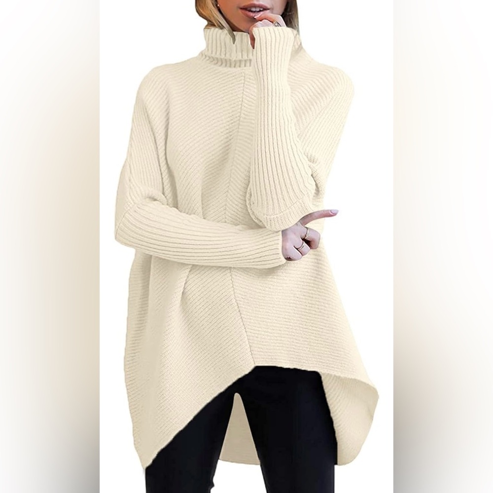 | Cozy Oversized Funnel Neck Sweater |